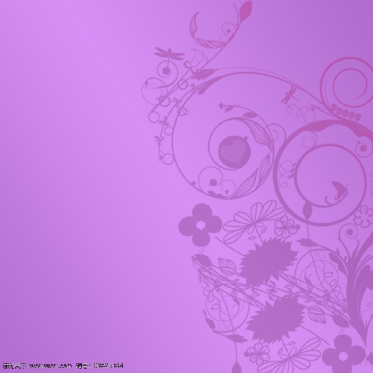 紫色花纹背景 紫色 花朵 梦幻
