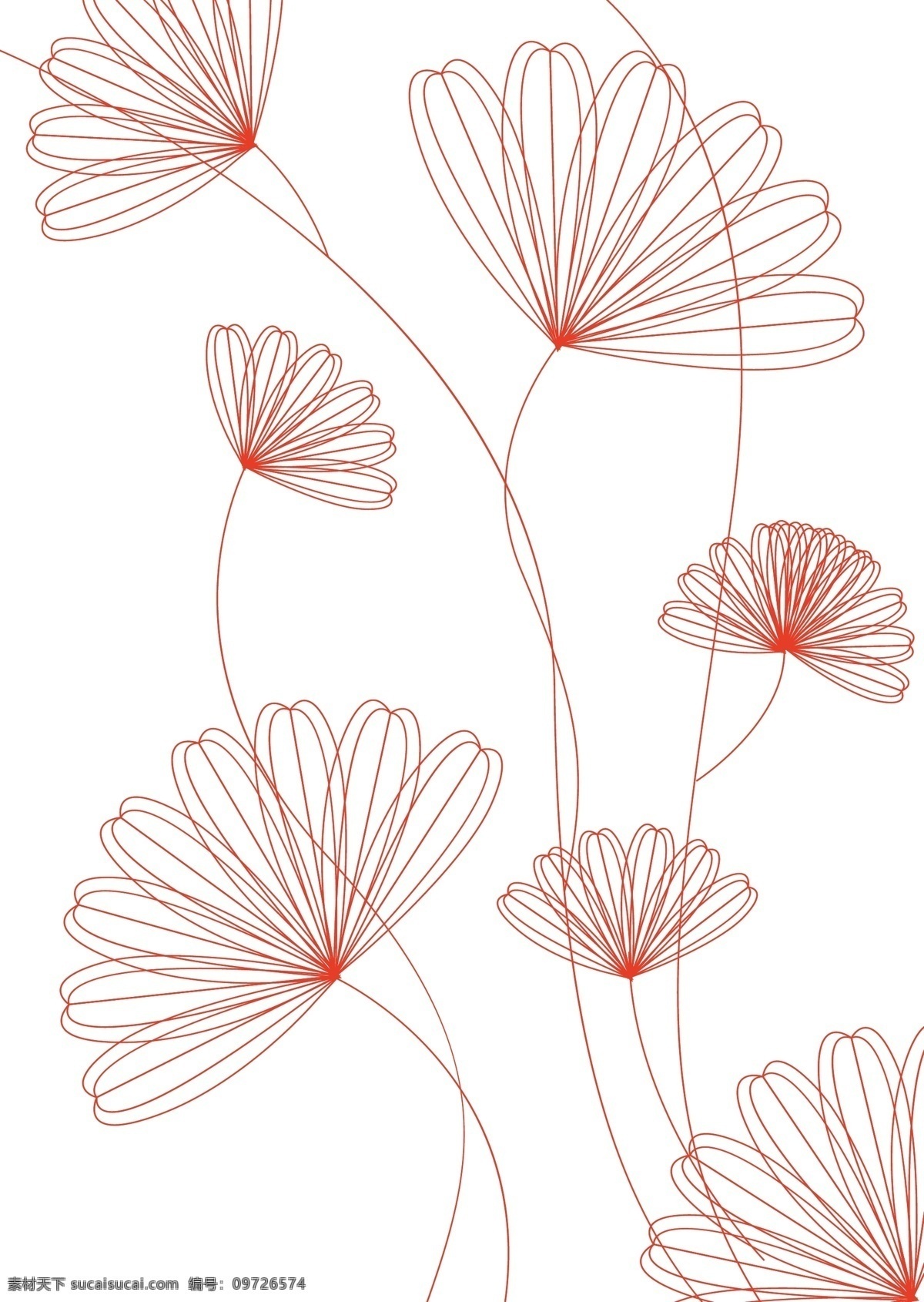线条花图片 线 线条 花 抽象 简约 底纹边框 花边花纹