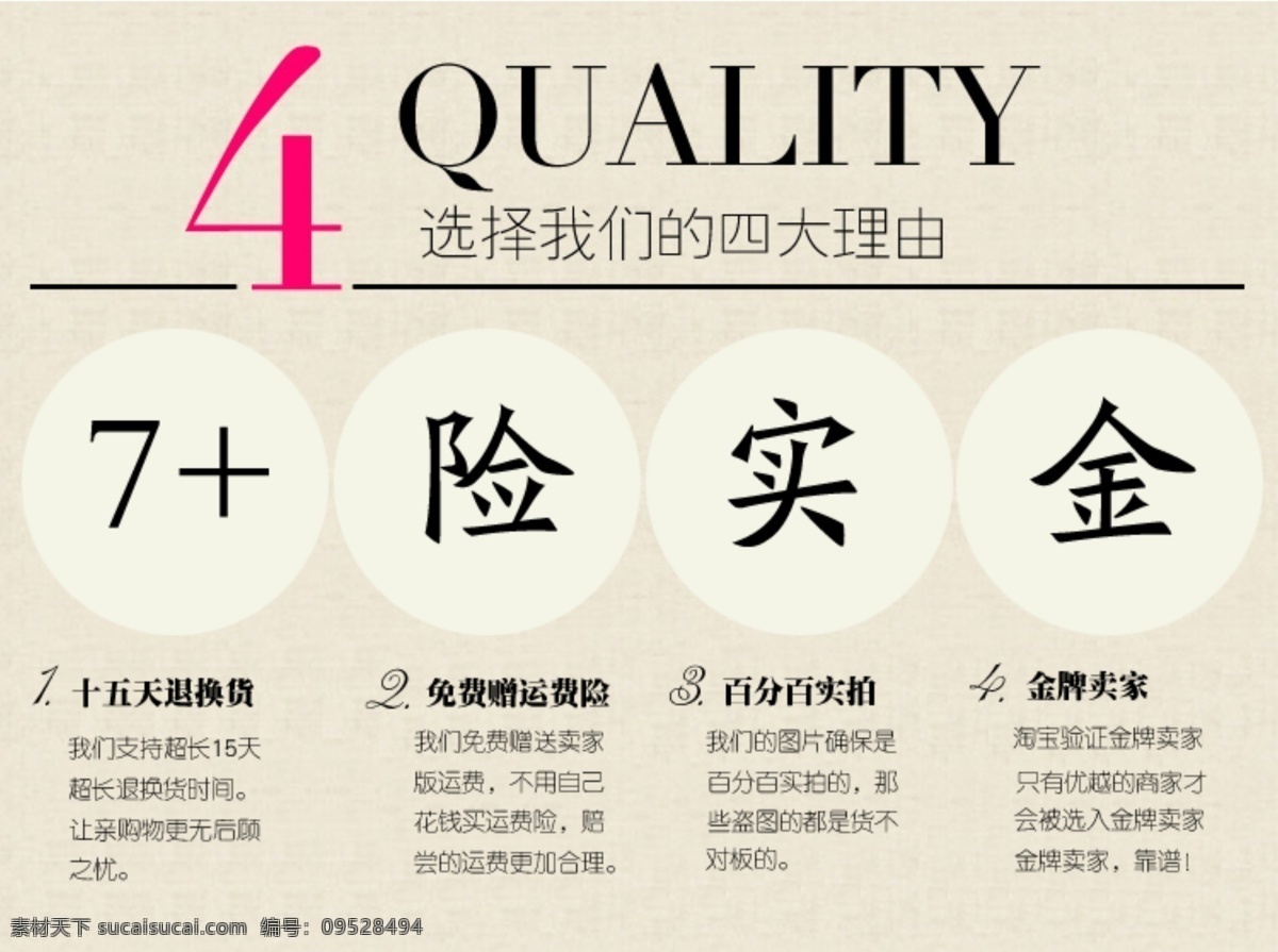 宝贝 详情 优化 选择 我们 理由 宝贝详情优化 十 五天 无 退换货 原创设计 原创淘宝设计
