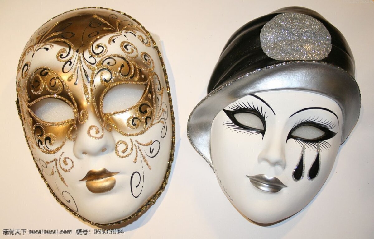 舞会面具 面具 舞会 非主流 吓人 金银 文化艺术