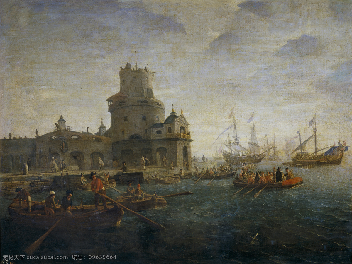 marina 大师 画家 古典 画 建筑 景物 装饰画 油画 van gaspar eyck 人物 高清 西方 国外 现代 家居装饰素材
