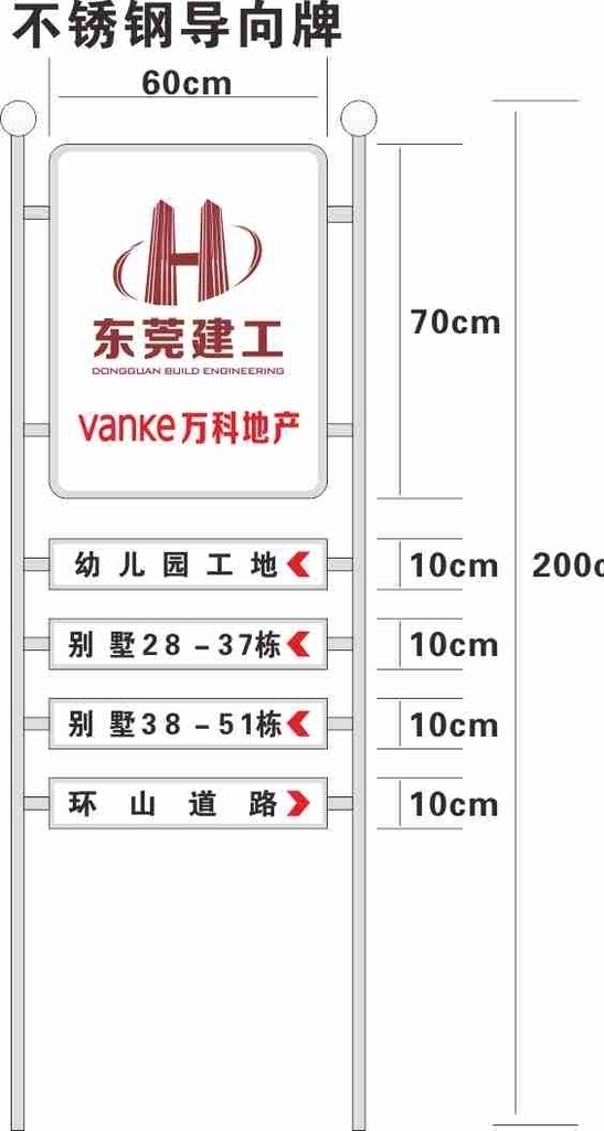 导向牌图片 办公区 卫生间 导向牌 施工区 指示牌 导向牌效果图 安装图