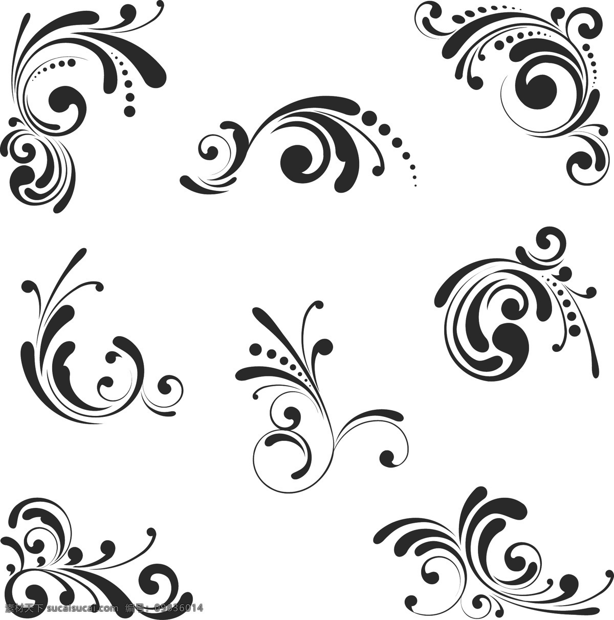单色 装饰 花纹 单色花纹 花纹设计 花纹样式 模板 设计稿 设计图案 素材元素 装饰花纹 植物花纹 源文件 矢量图