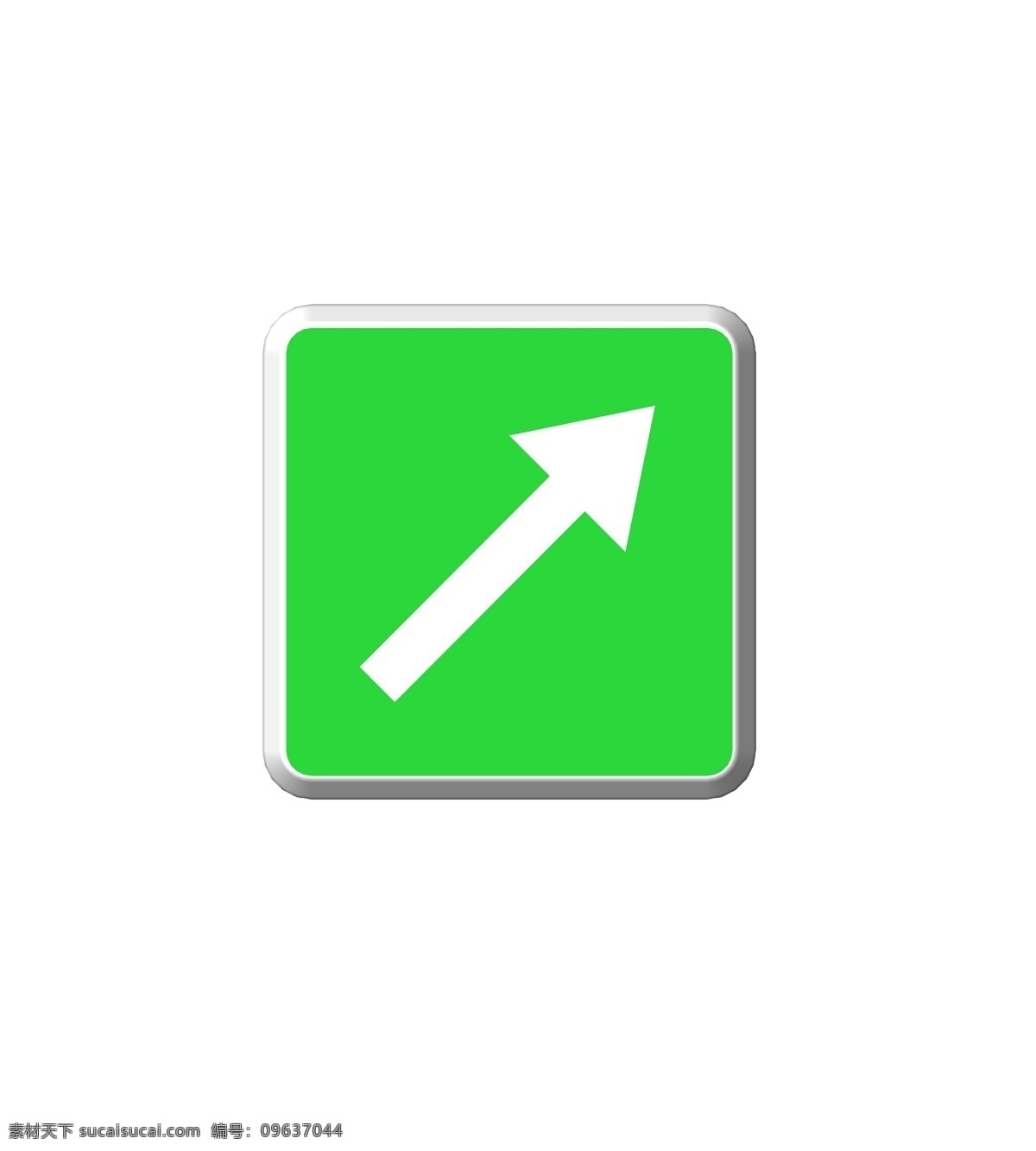 右侧 道路 行驶 路标 图标 小 元素 矢量 交通 绿色 白色框 标志性 png免扣