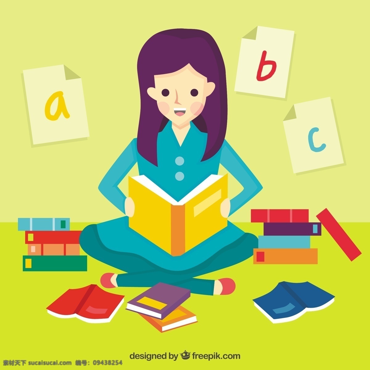 女孩 读书 多彩 背景 书籍 教育 世界 丰富多彩 创造性 学习 图书馆 写作 阅读 创造力 文化 故事 想象力 节日