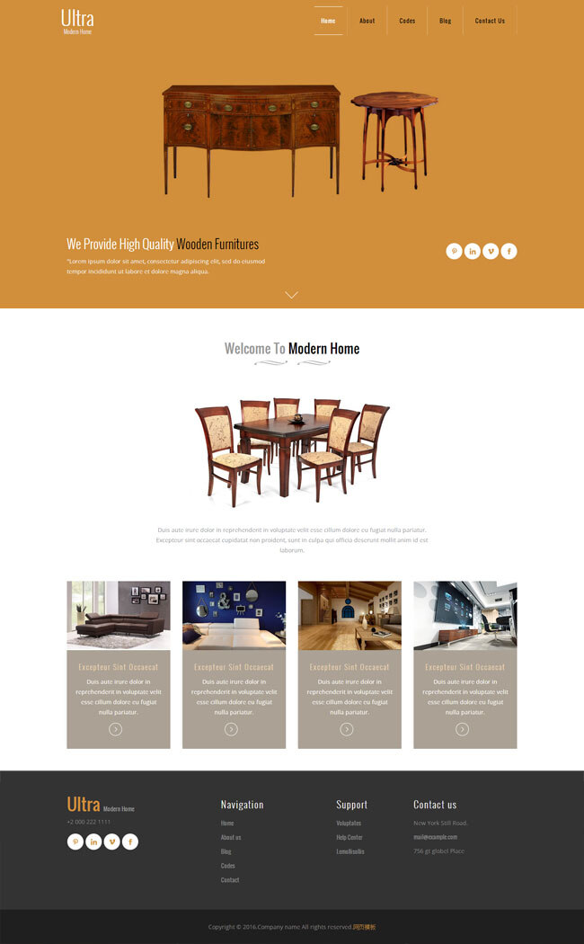 实木家具 企业网站 模板 企业 网页素材 网页设计 htmljs 白色