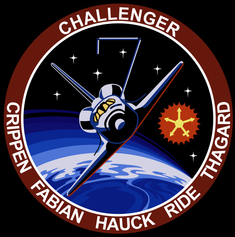 sts7补丁 美国国家航空航天局 sts7 补丁 upload2openclipart svg 黑色