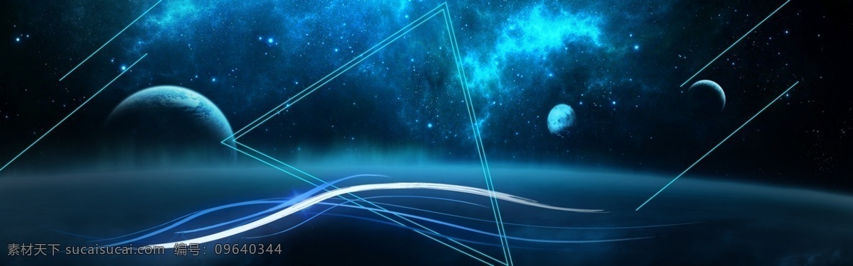 蓝色 夜空 星空 科技 科幻 背景 璀璨 光点 梦幻 大气背景 星光 点缀 梦幻背景