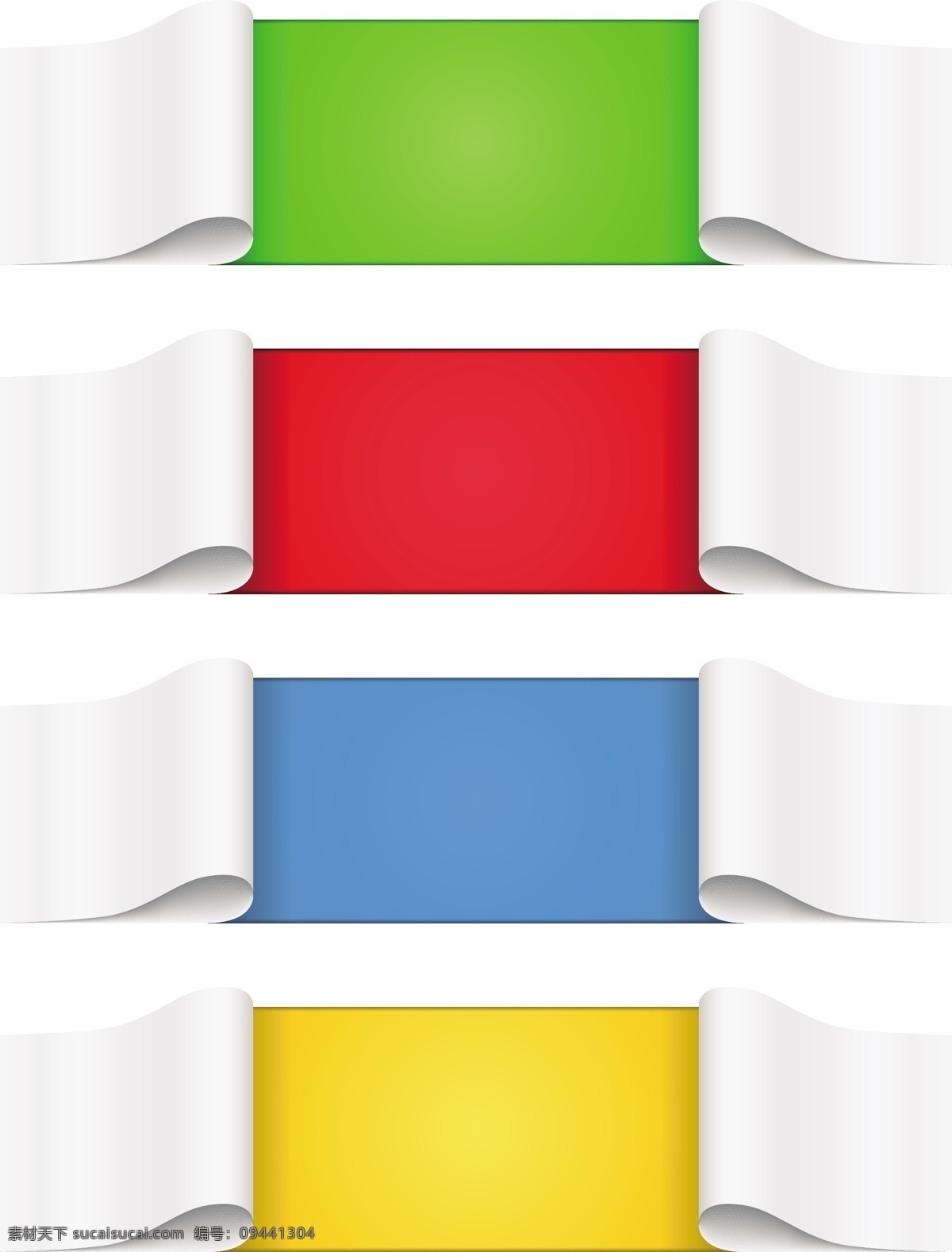 banner 撕 痕 卷 角 矢量图 其他矢量图