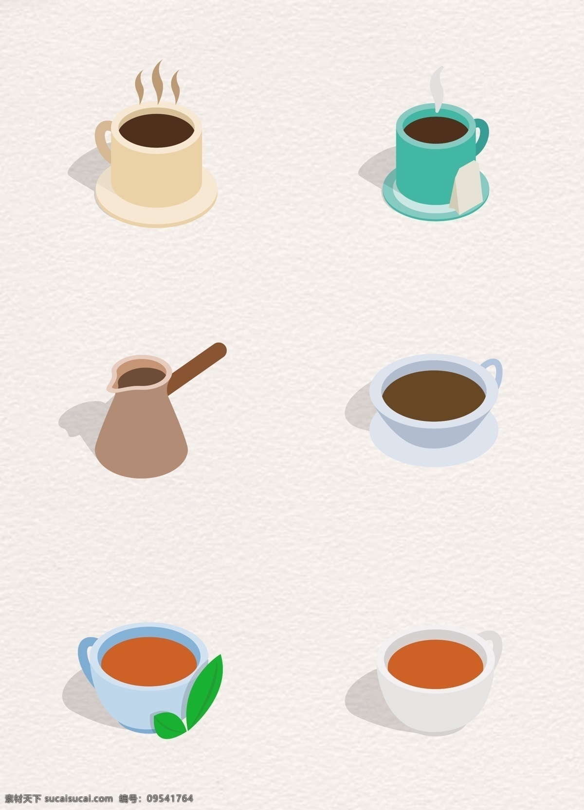 杯 卡通 热茶 矢量 元素 饮料 饮品 矢量图 绿茶 手绘 茶 茶包 功夫茶 红茶