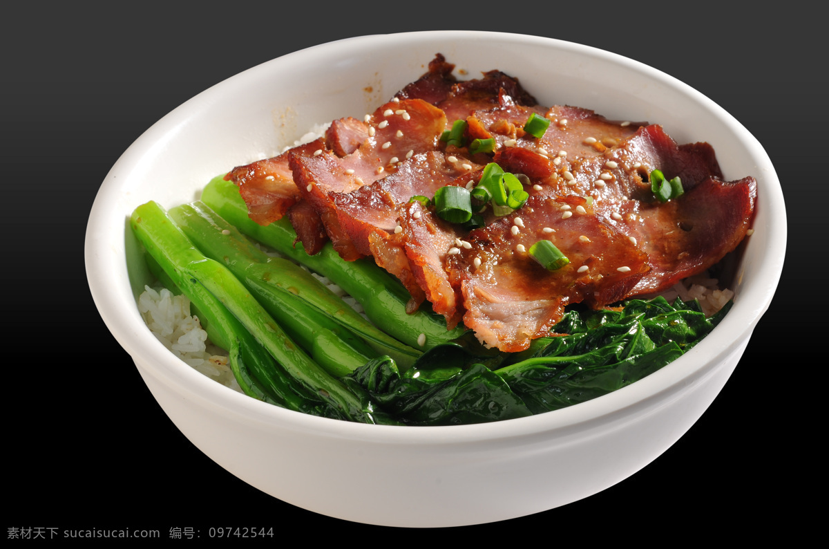 一品叉烧饭 叉烧饭 叉烧 青菜 美食 饭 套餐 西餐美食 餐饮美食