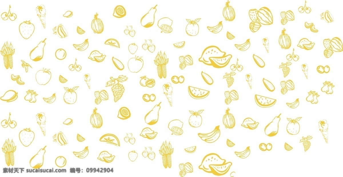 矢量 水果 矢量水果素材 水果简笔画 水果手绘素材 矢量图 日常生活