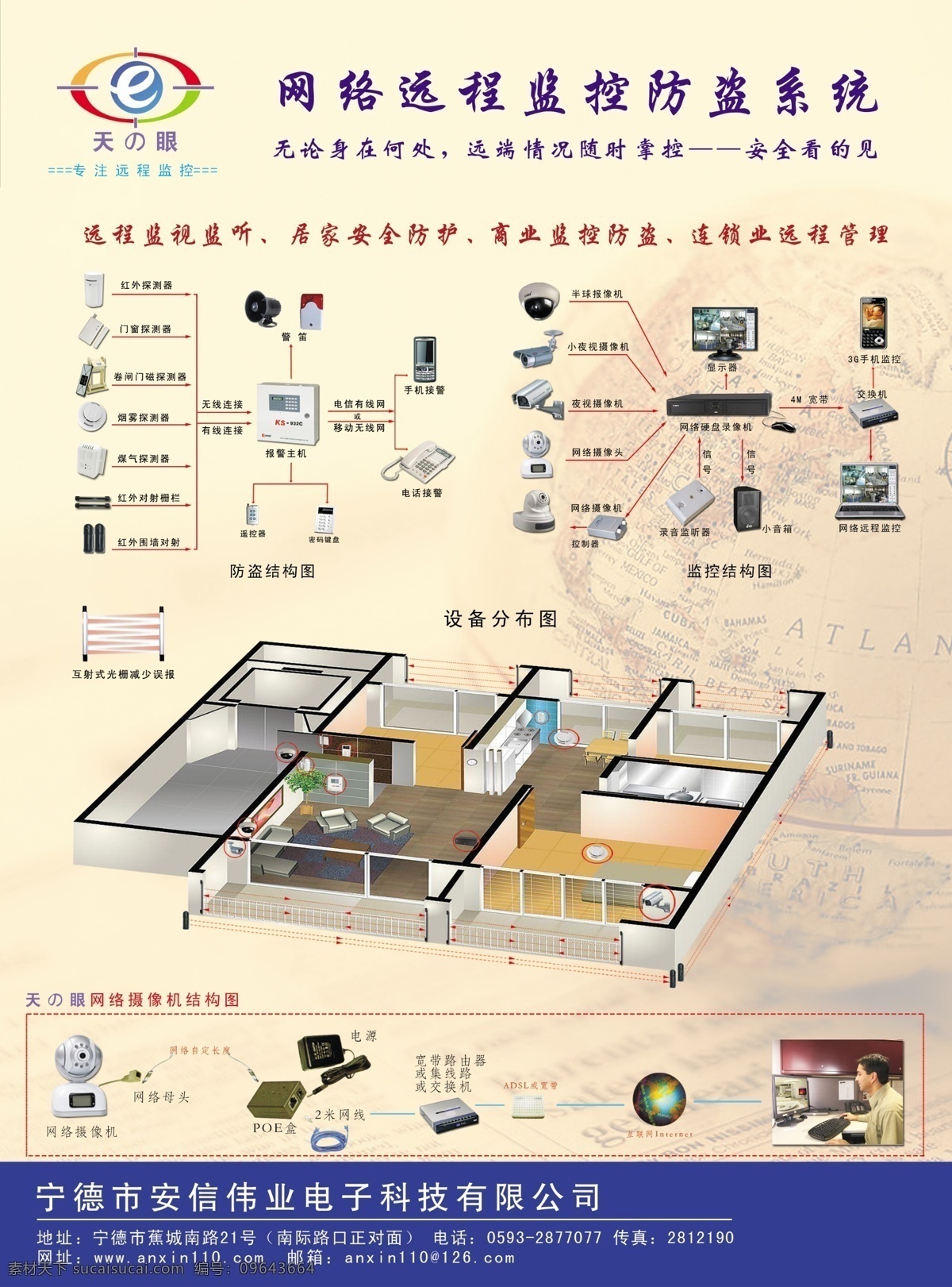 安信安防 宣传单 画册 杂志 dm广告 写真 安防 天眼 防盗 dm宣传单 广告设计模板 源文件