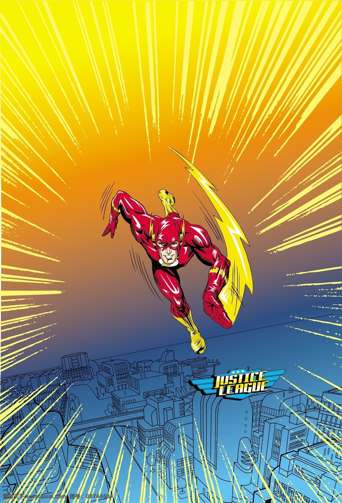闪电侠 超人 superman 蝙蝠侠 batman flash 华纳 dc漫画 超级英雄 英雄联盟 卡通形象 其他人物 矢量人物 矢量 超人英雄