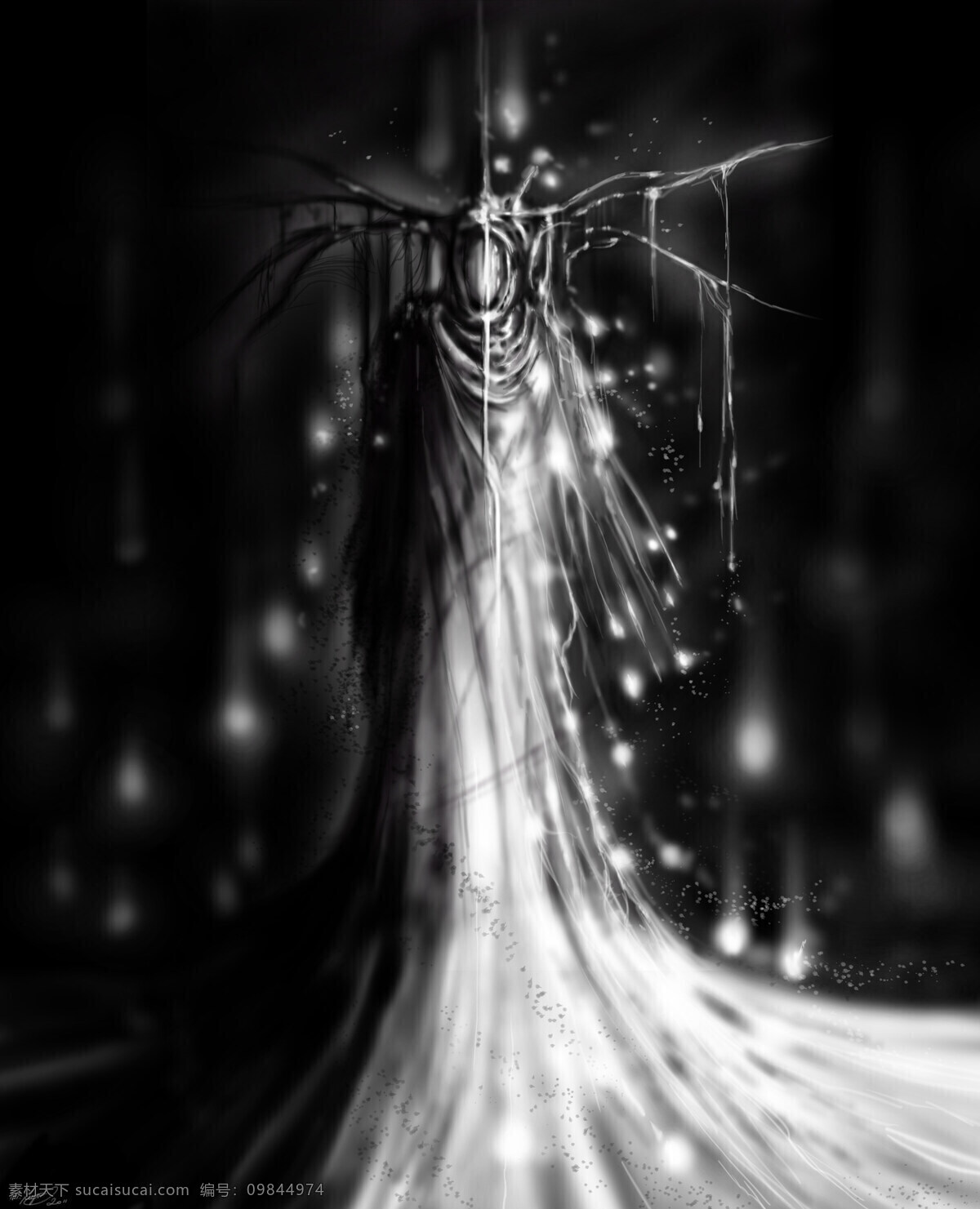 插画 绘画书法 文化艺术 冬天 使者 设计素材 模板下载 冬天使者 神秘人物 神级 能力者 插画集