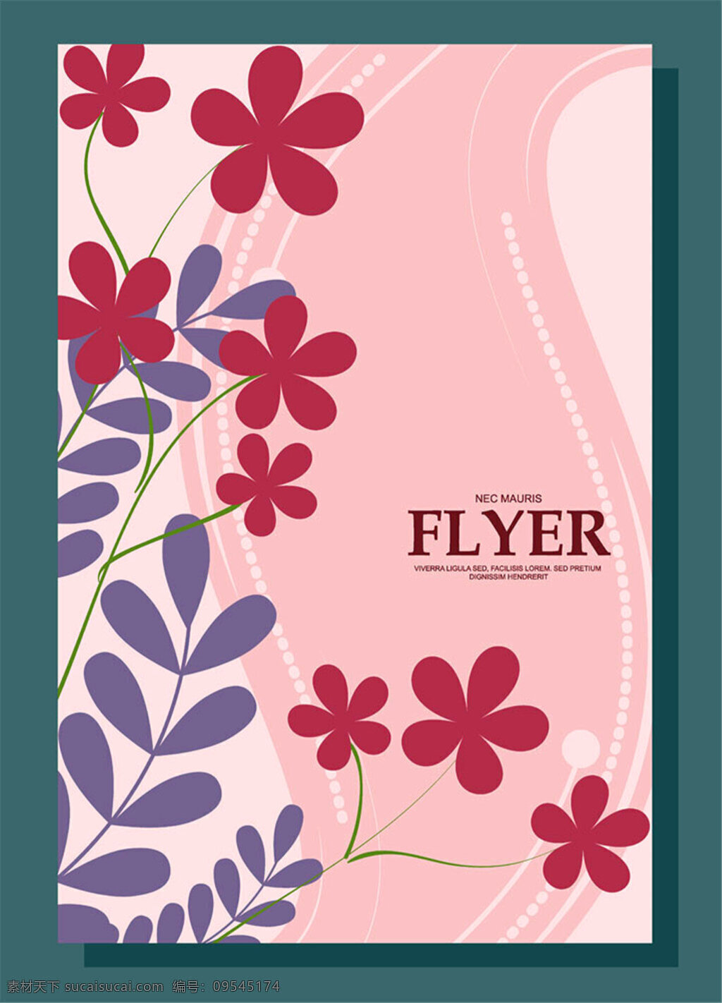 花卉 图案 传单 背景 广告 背景素材 素材免费下载 粉色 花朵 边框