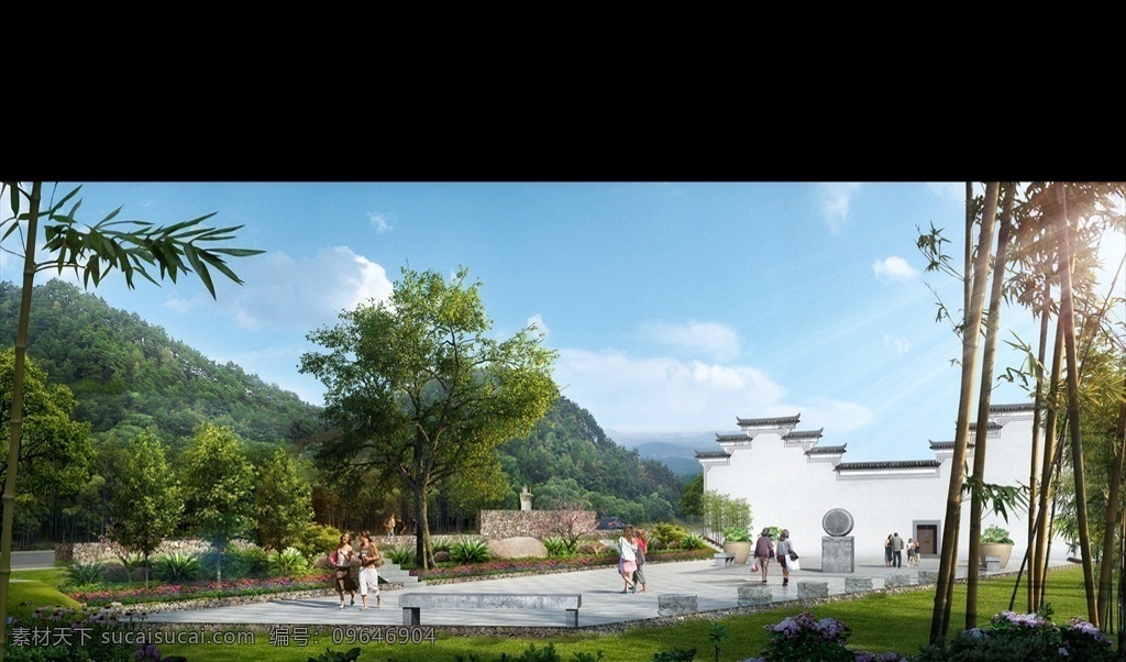 农村 乡村 建设 效果图 农村设计 古建 景观效果图 园林效果图 苏州园林 徽派效果图 古建效果图 木栈道 五针松 罗汉松 黑松 太湖石 分层 环境设计 3d设计 室外模型 建筑景 观效果图
