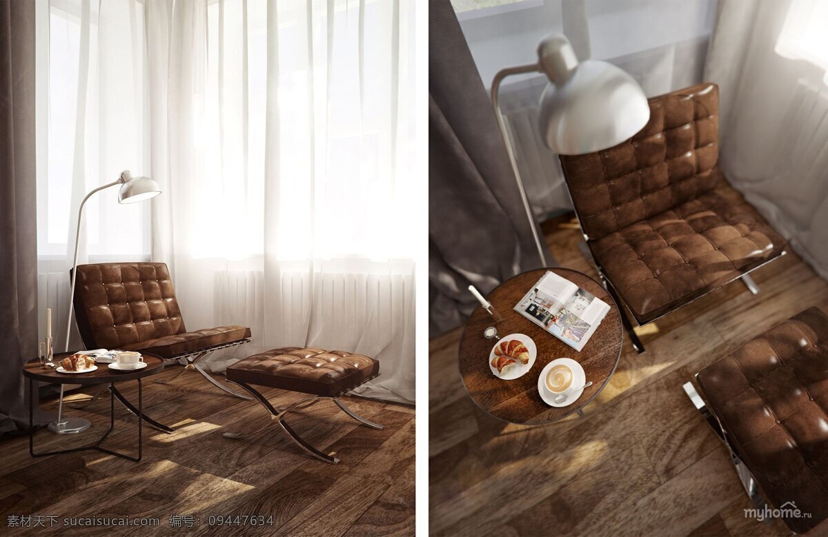 现代 精致 时尚 客厅 深色 木地板 室内装修 效果图 客厅装修 白色吊灯 褐色沙发椅