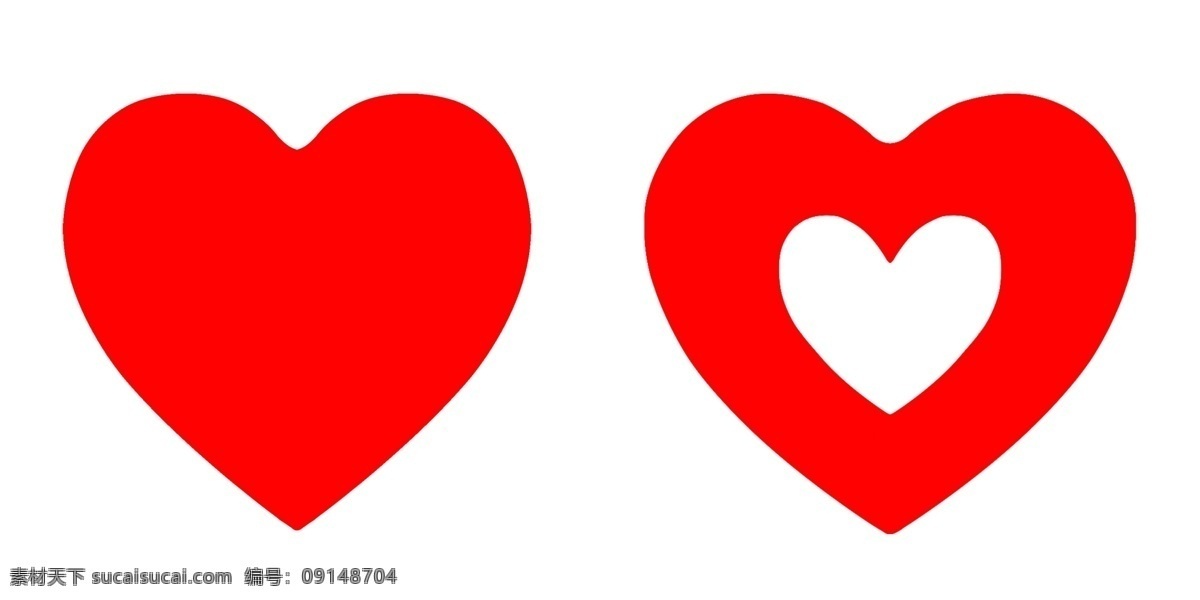 红心图片 喜庆 红心 心 红色 结婚 心心相印 剪纸 ps排版 标志图标 其他图标