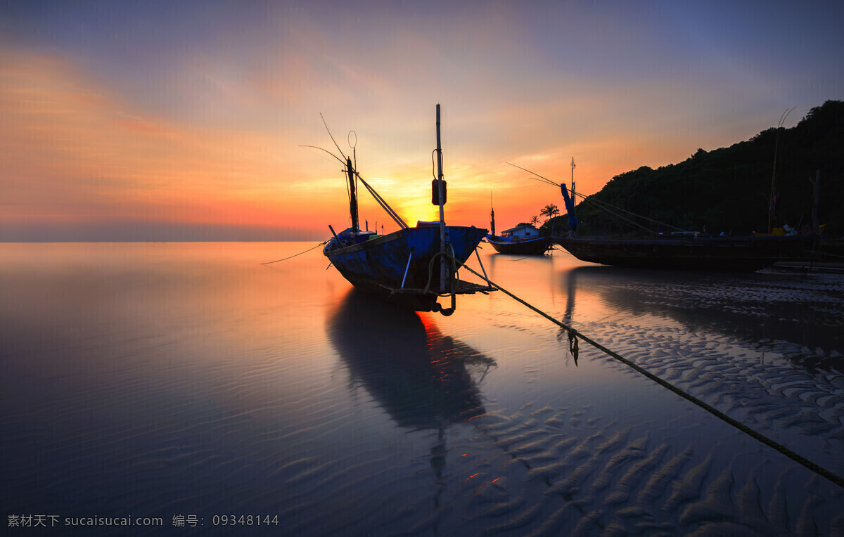 唯美 船舶 码头 景象