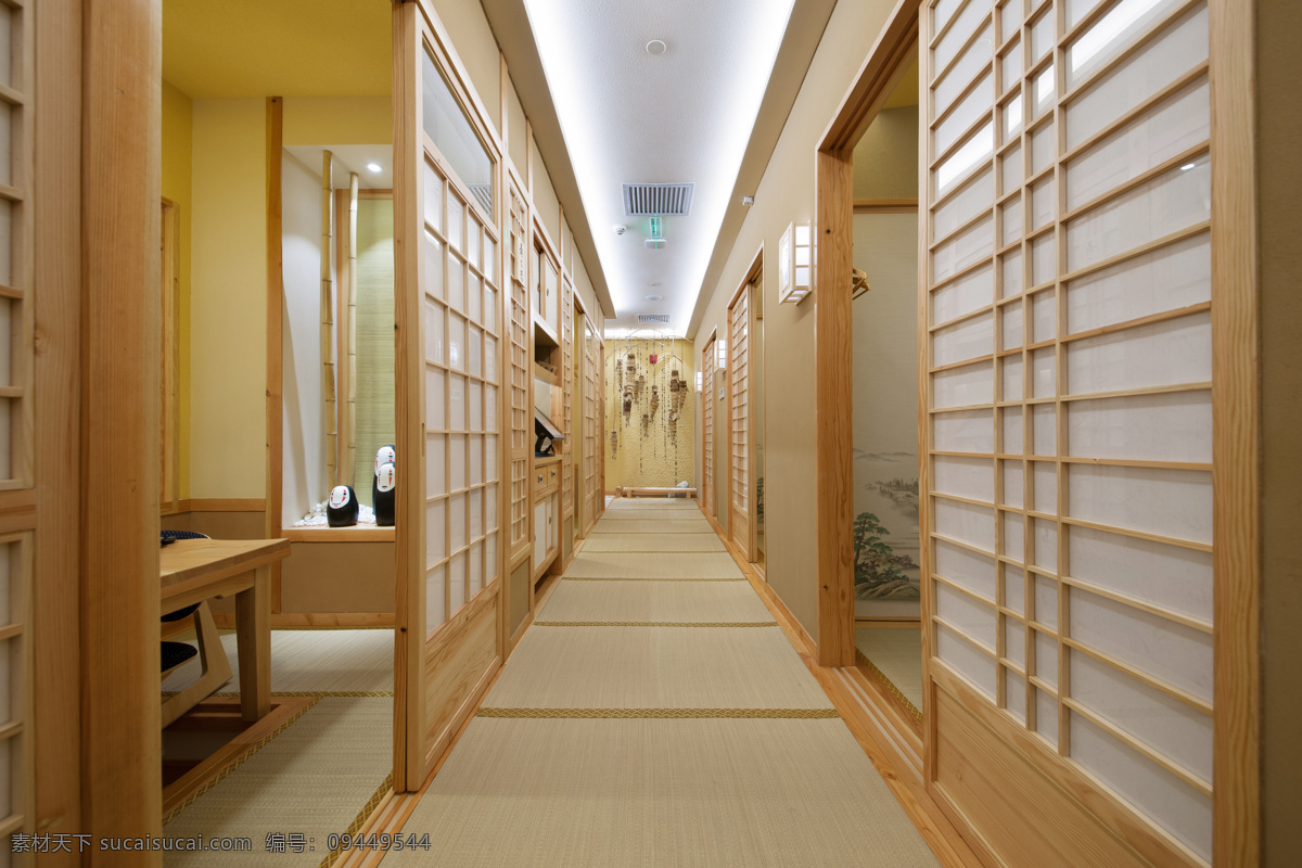 日式餐厅 餐厅 餐桌 日式风格 包厢 包间 日式装修 屏风 榻榻米 建筑园林 室内摄影