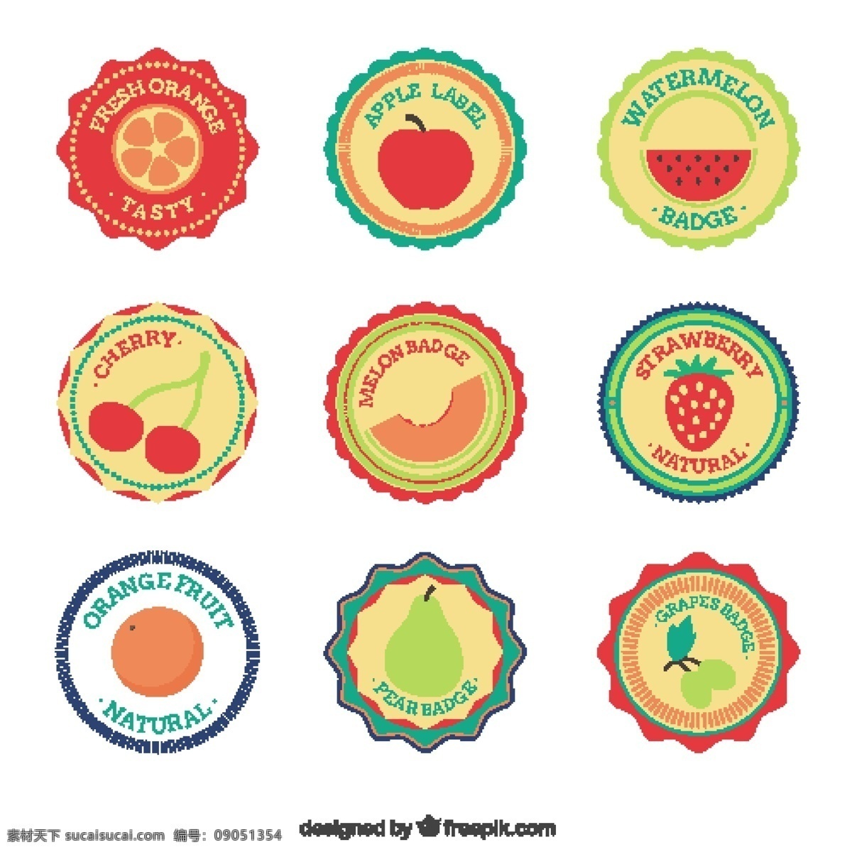 平板 水果 徽章 选择 采购产品食品 标签 夏天 颜色 橙色 热带 苹果 自然 健康 平面设计 草莓 贴纸 装饰
