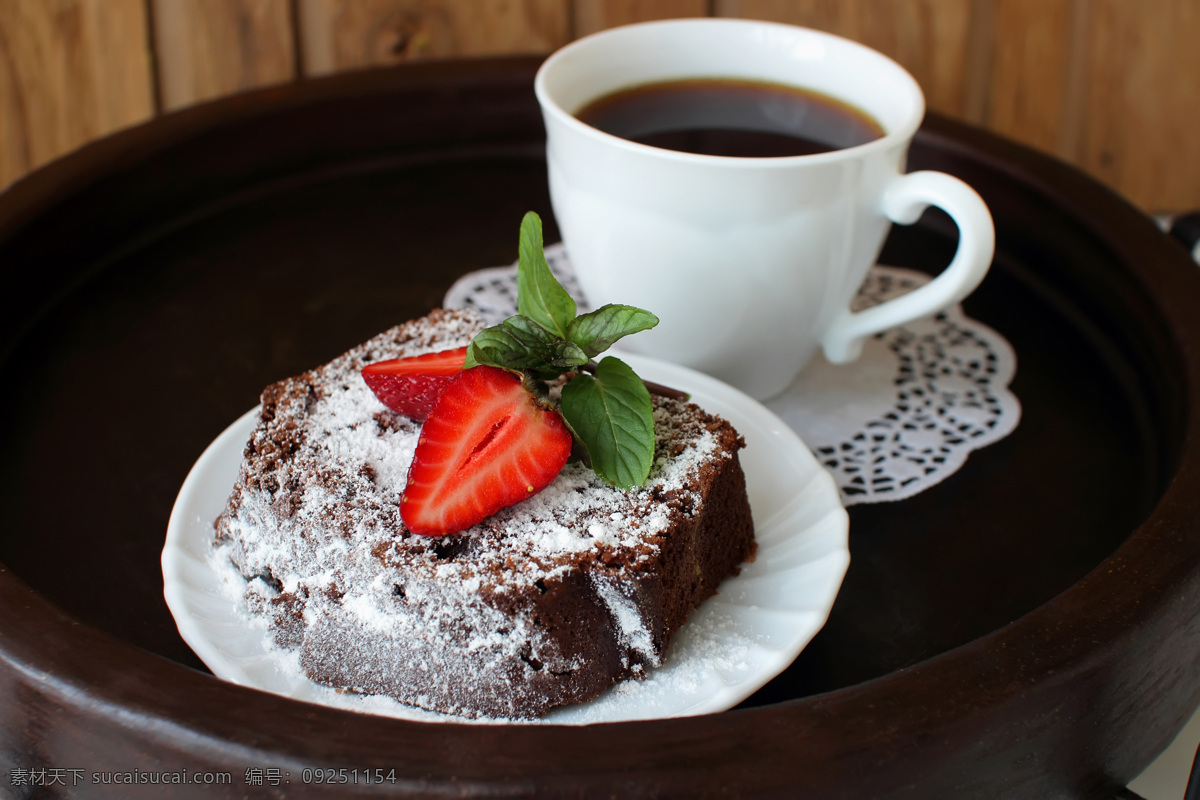 巧克力 草莓 蛋糕 香 浓 咖啡 巧克力蛋糕 茶点 甜品 咖啡美食主题 生日蛋糕图片 餐饮美食