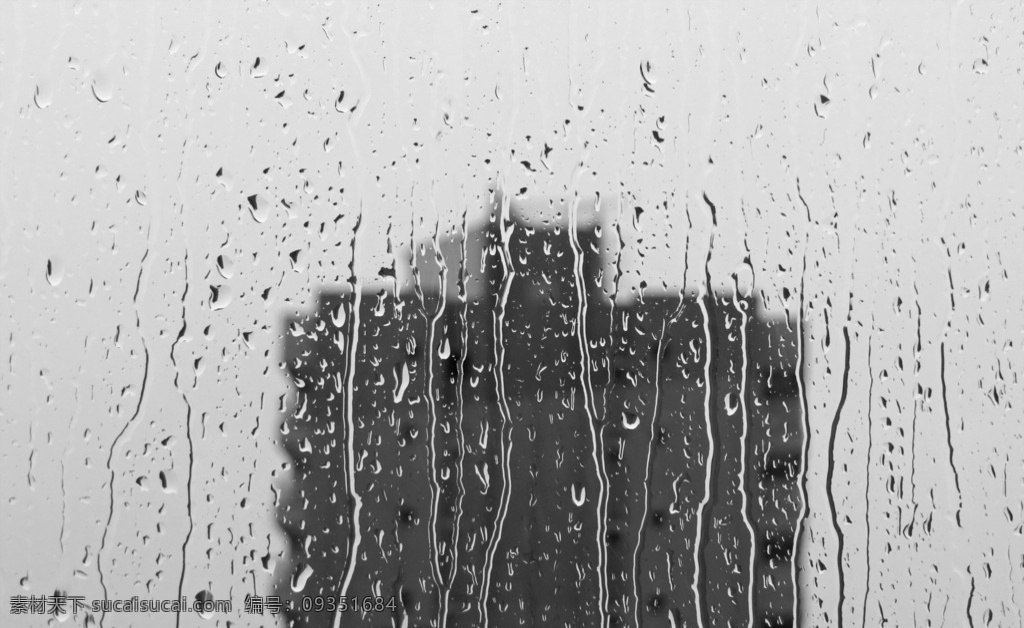 雨中城市 雨水 窗户 高楼 高清 自然景观 自然风景