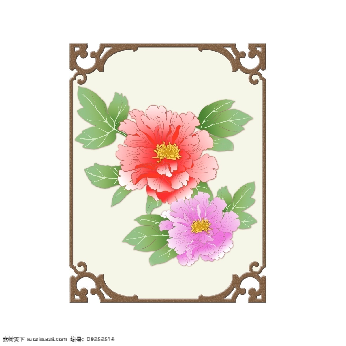 牡丹花 手绘 花卉 花 国画牡丹 手绘花 手绘植物 牡丹 手绘牡丹花 红牡丹 粉牡丹 古典牡丹 牡丹图案 牡丹元素