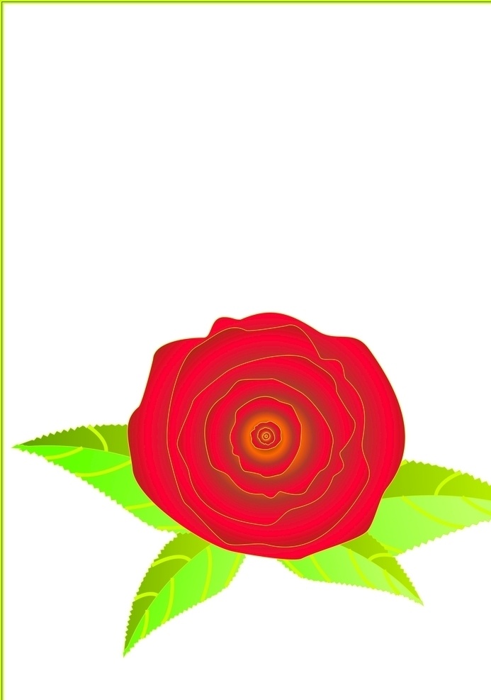 立体 玫瑰花 叶子 红色 绿色 花朵 矢量 精选cdr 立体玫瑰花 渐变 图案颜色 红色绿色 图标 广泛用于 展示模型 模型设计 平面设计 cdr设计 封面设计 动漫动画