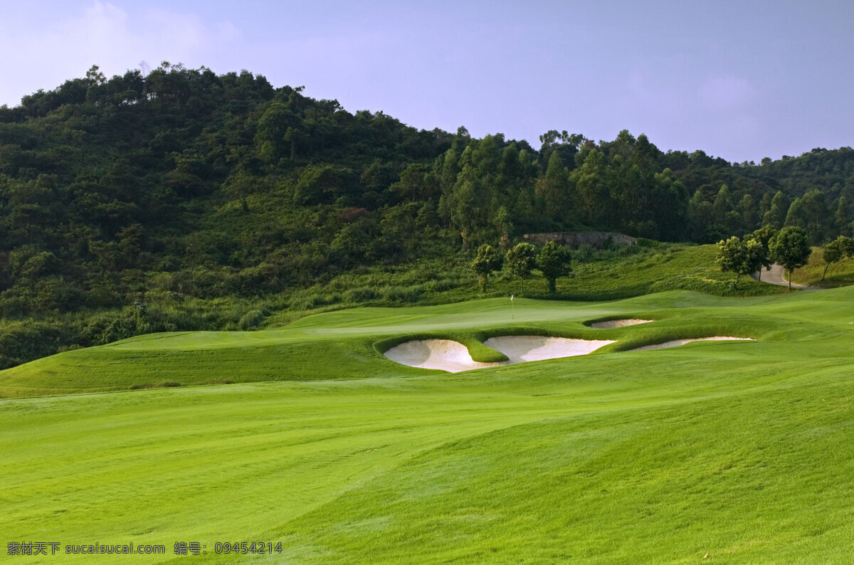 高尔夫 球场 高球 绿地 果岭 高尔夫图片 自然景观 自然风景