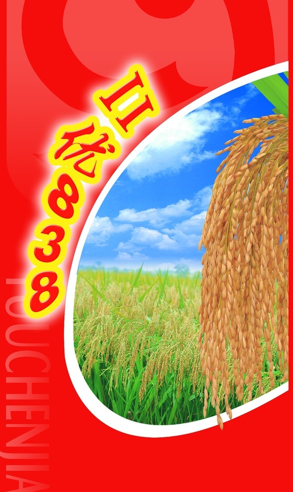 ii优838 水稻包装 水稻包装设计 种子袋包装 水稻种子 ii 优 水稻 包装设计 广告设计模板 源文件