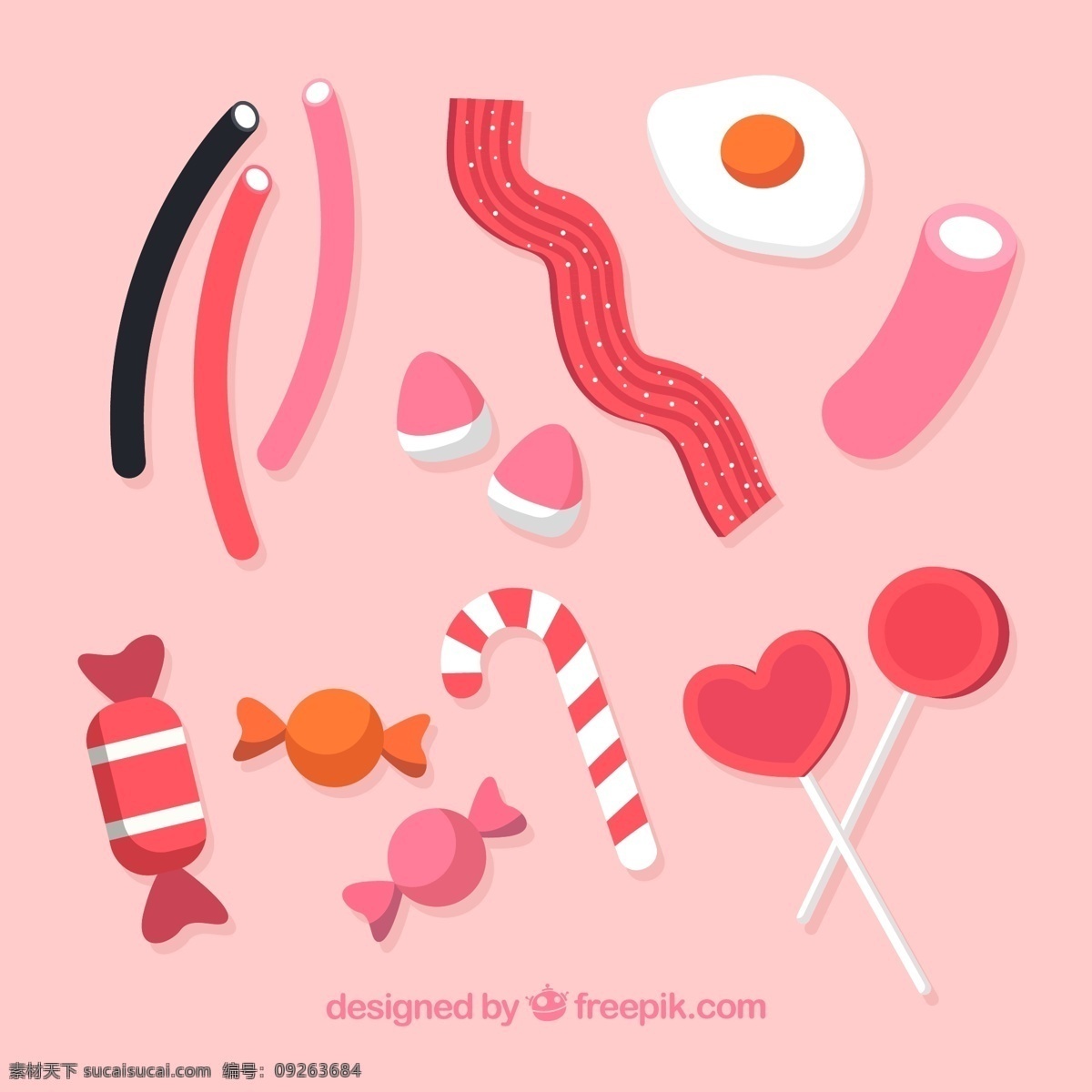 粉色的糖果 粉色 糖果 橡皮糖 充气糖果 软糖 棒棒糖 生活用品 生活百科 餐饮美食