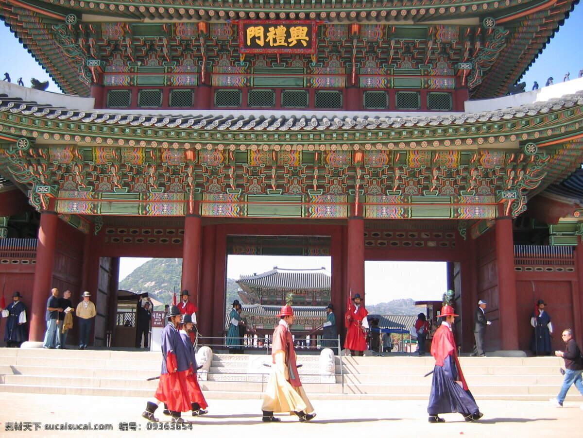 景福宫 景福宫　韩国 建筑园林 园林建筑 摄影图库