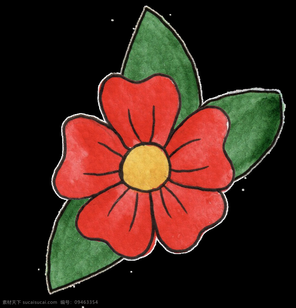 旋律 花蕊 透明 装饰 红色 花枝 免扣素材 透明素材 装饰图案