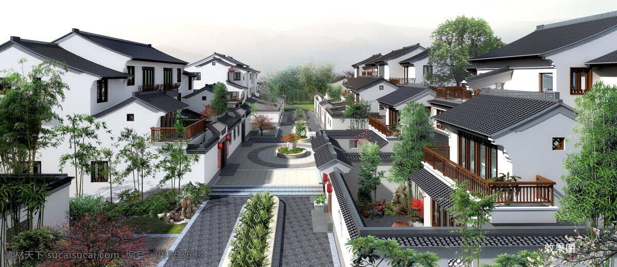 草地 房屋 仿古建筑 花草 环境设计 建筑设计 楼房 楼盘 楼盘图片 楼宇设计 高级住宅楼 山庄 树木 路 绿化 清新 天空 美丽小区 环境优美 建筑艺术 矢量图 建筑家居