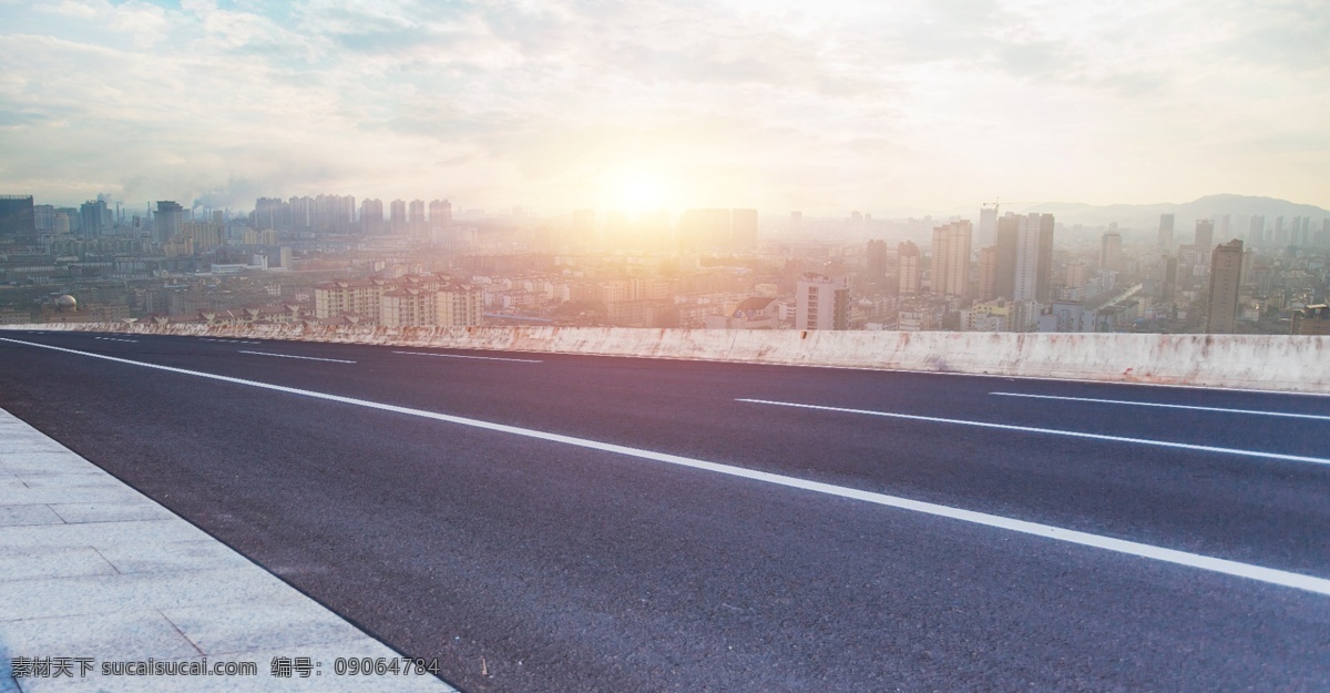 创意 合成 大气 路面 背景 公路 马路 路 汽车 蓝天 白云 创意合成 背景海报 科技 道路