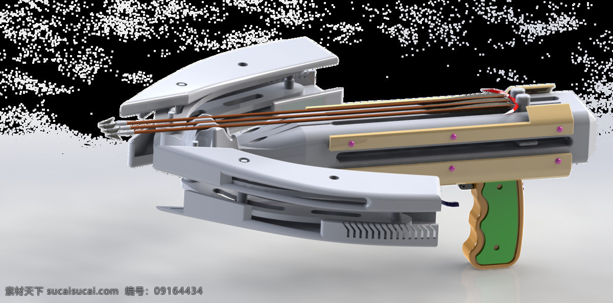 手持 弓弩 弓 武器 弩 箭十字 3d模型素材 其他3d模型