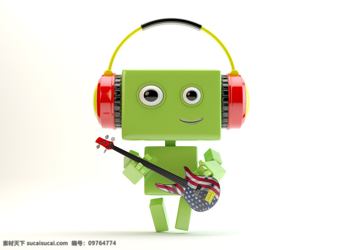 小机器人设计 弹吉他 吉他手 耳机 小机器人 机器人 android 安卓 机器人动画 机器人漫画 机器人设计 动画 漫画 卡通 卡通机器人 动漫人物 动漫动画 白色