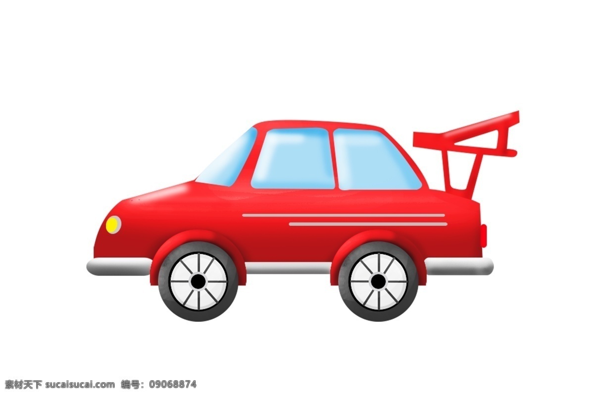 可爱 红色 汽车 插画 汽车插图 红色汽车 卡通汽车 红色汽车插画 高档汽车