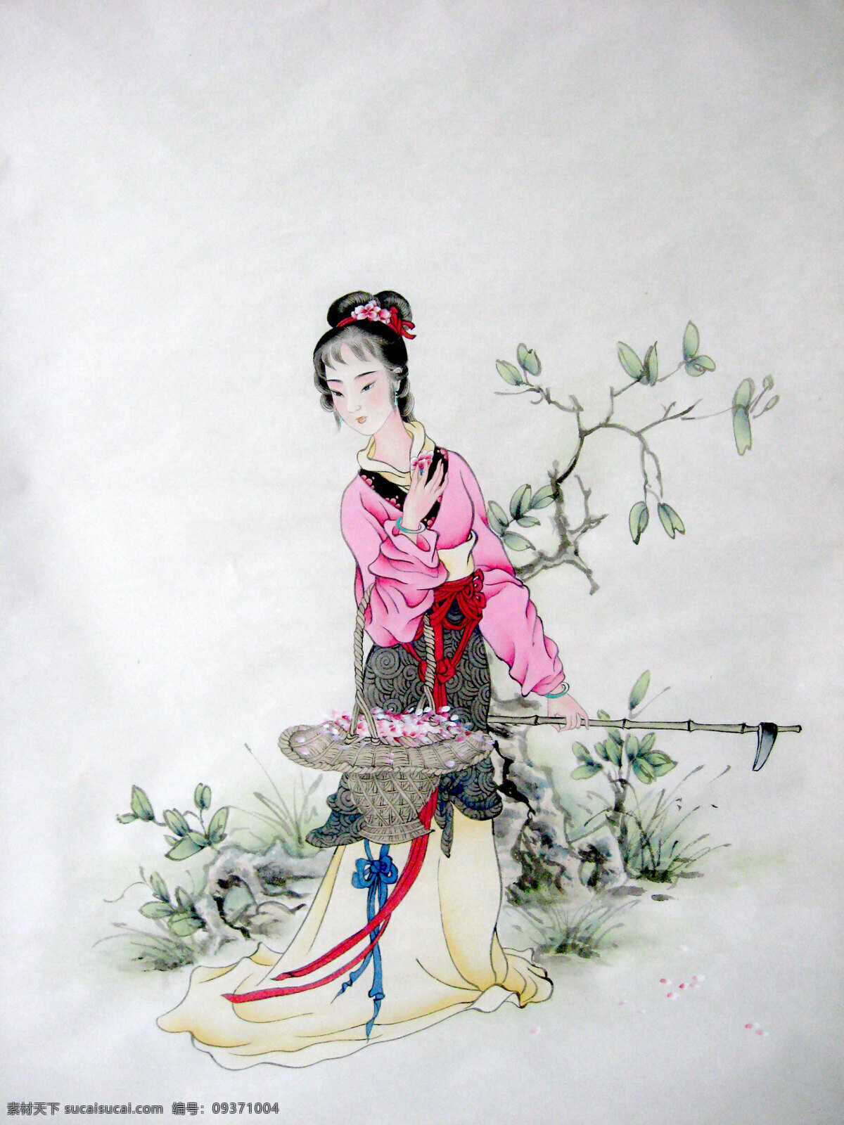 林黛玉 红楼梦 金陵十二钗 绘画 古典 工笔 仕女 石头记 红楼梦中人 绘画书法 文化艺术