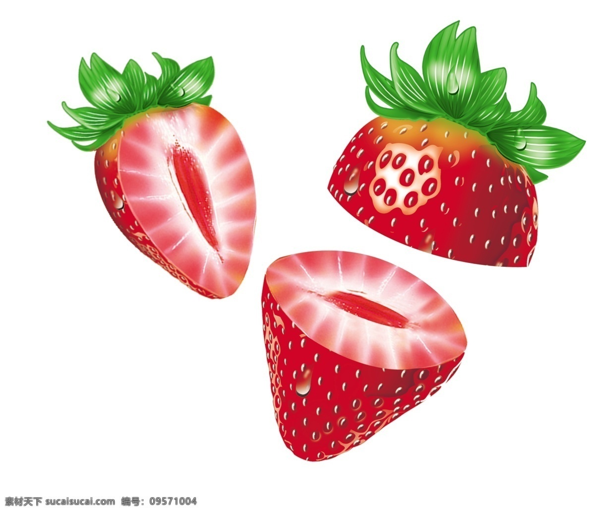 草莓 草莓广告 高清草莓 新鲜草莓 水果 分开的草莓 卡通草莓 横截面草莓 分层 源文件