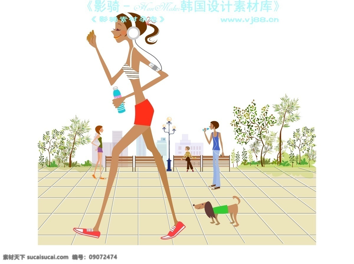 时尚人物简笔 矢量 卡通人物 ai0090 设计素材 女性漫画 矢量图库 白色