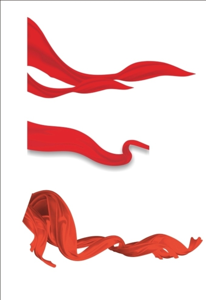 红飘带 红色 飘带 丝带 红色丝带 画册设计