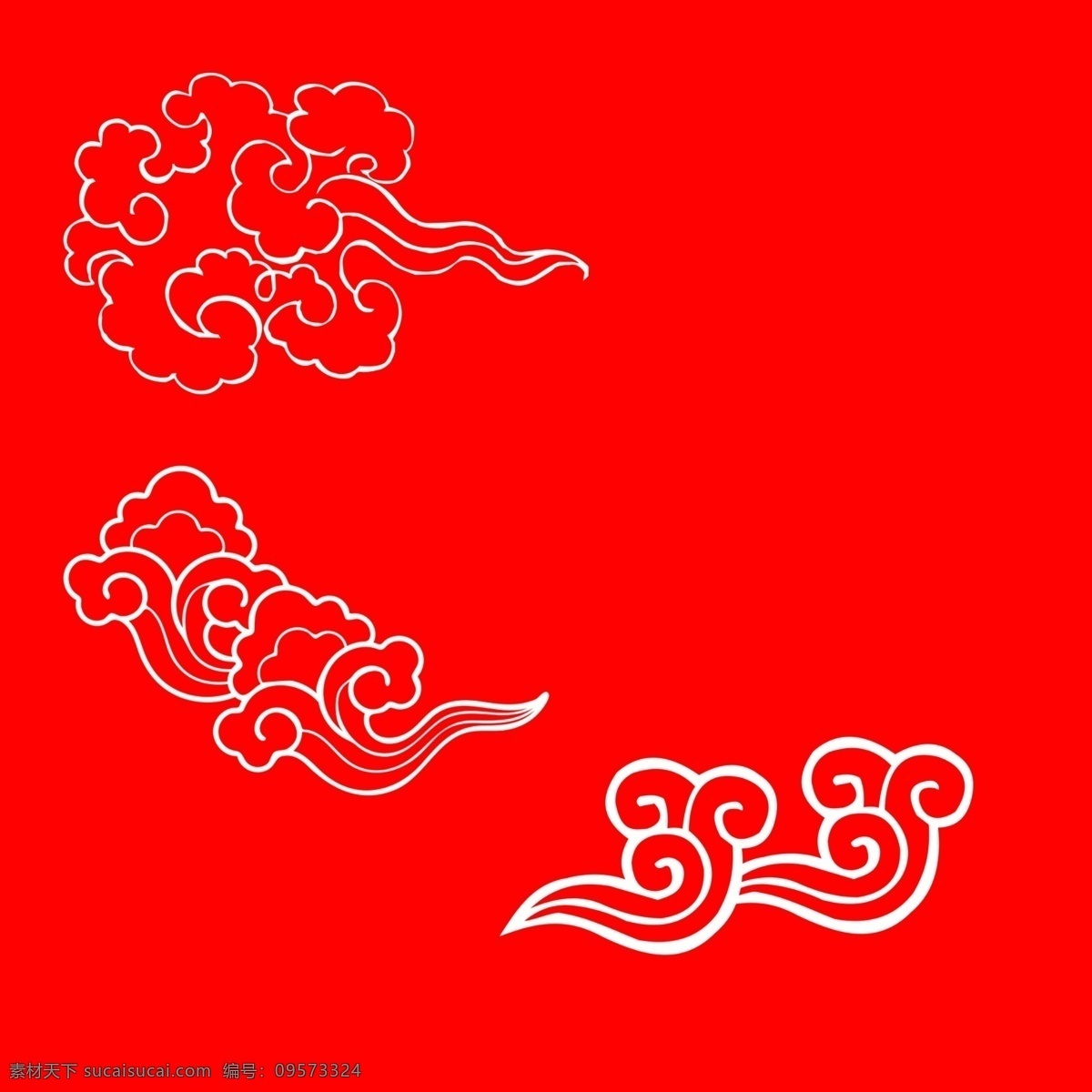 祥云素材 花纹 底纹 祥云 海云纹 纹样 分层