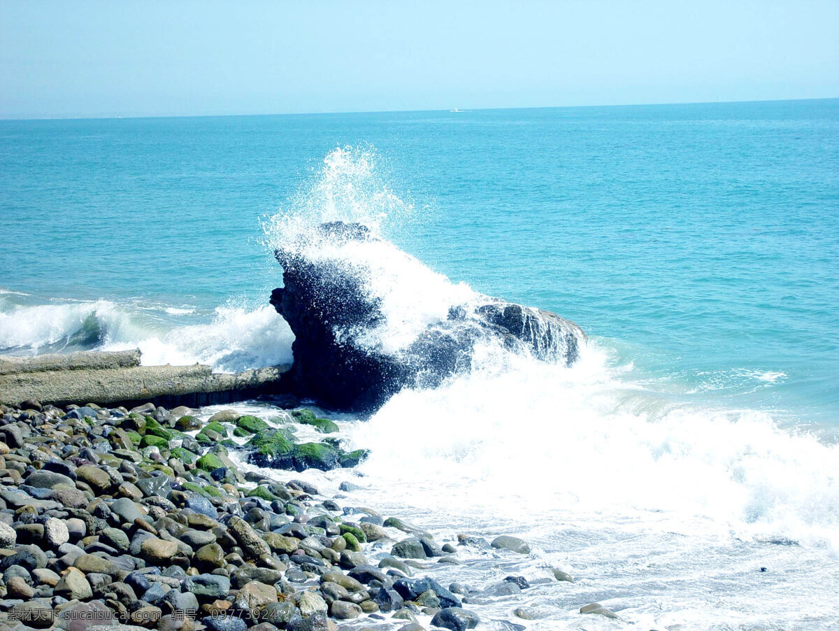 大海 风光图片 波涛汹涌 大海风光 海水 海滩 海洋 礁石 沙滩 石头 风光方面素材 自然风景 自然景观 psd源文件