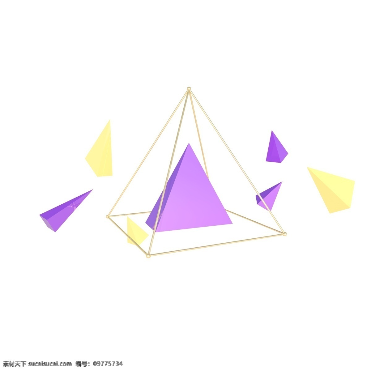 c4d 立体 电商 漂浮 海报 装饰 三角形 c4d立体 电商漂浮 海报装饰 几何图形 免扣三角形 3d立体 淘宝 天猫