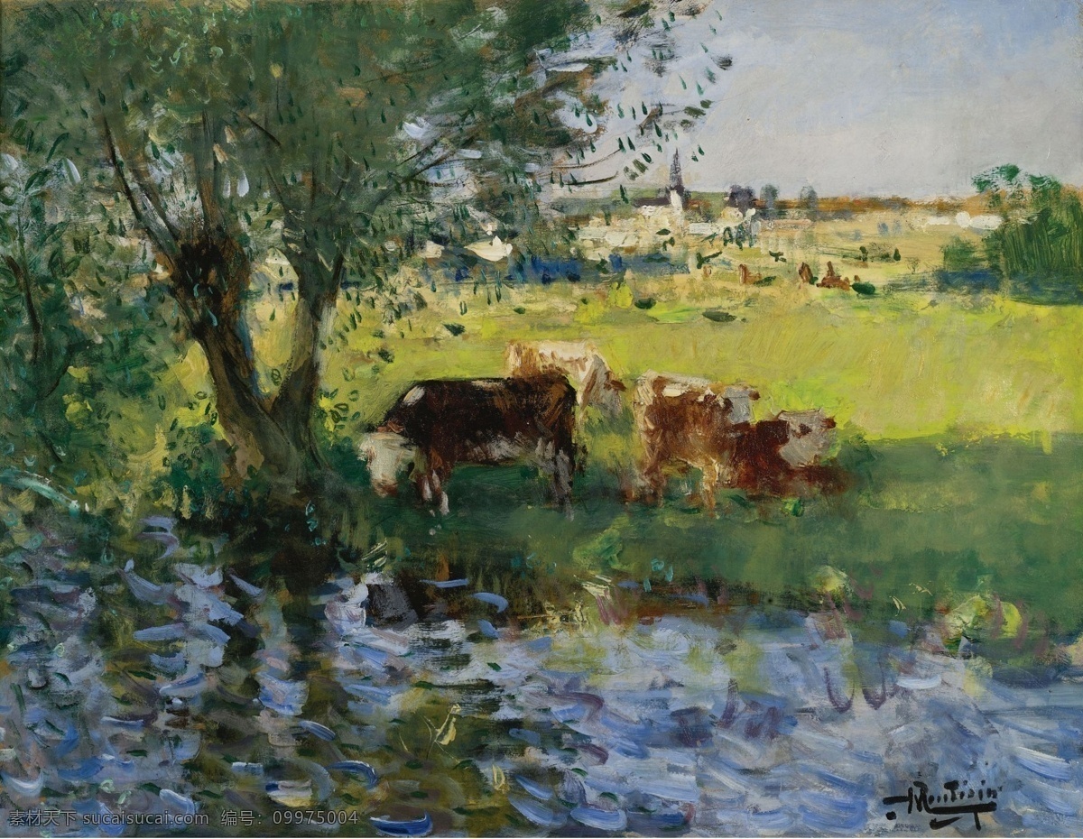 shade 大师 画家 风景画 静物 油画 建筑 装饰画 willows the cows montezin pierreeugene 人物 高清 西方 国外 现代 家居装饰素材