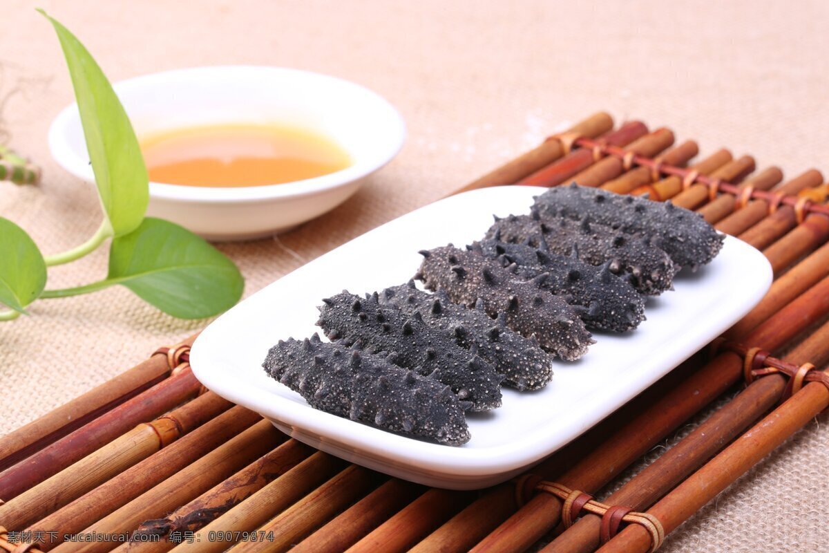 海参美图 食物 绿叶 美图 干海参 餐饮美食 食物原料