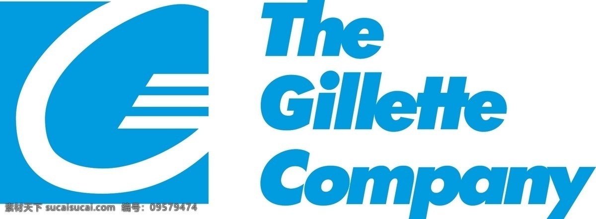 吉列 logo2 其他载体 白色